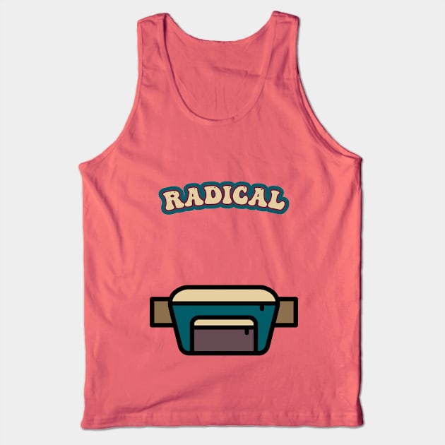 80s Retro Radical Fanny Pack Tank Top by Electrovista